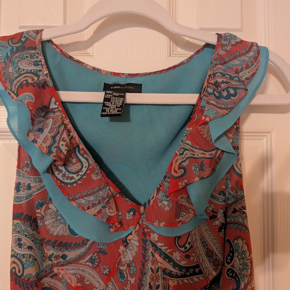 Vintage BCBG Max Azria silk cocktail dress - Picture 3 of 5
